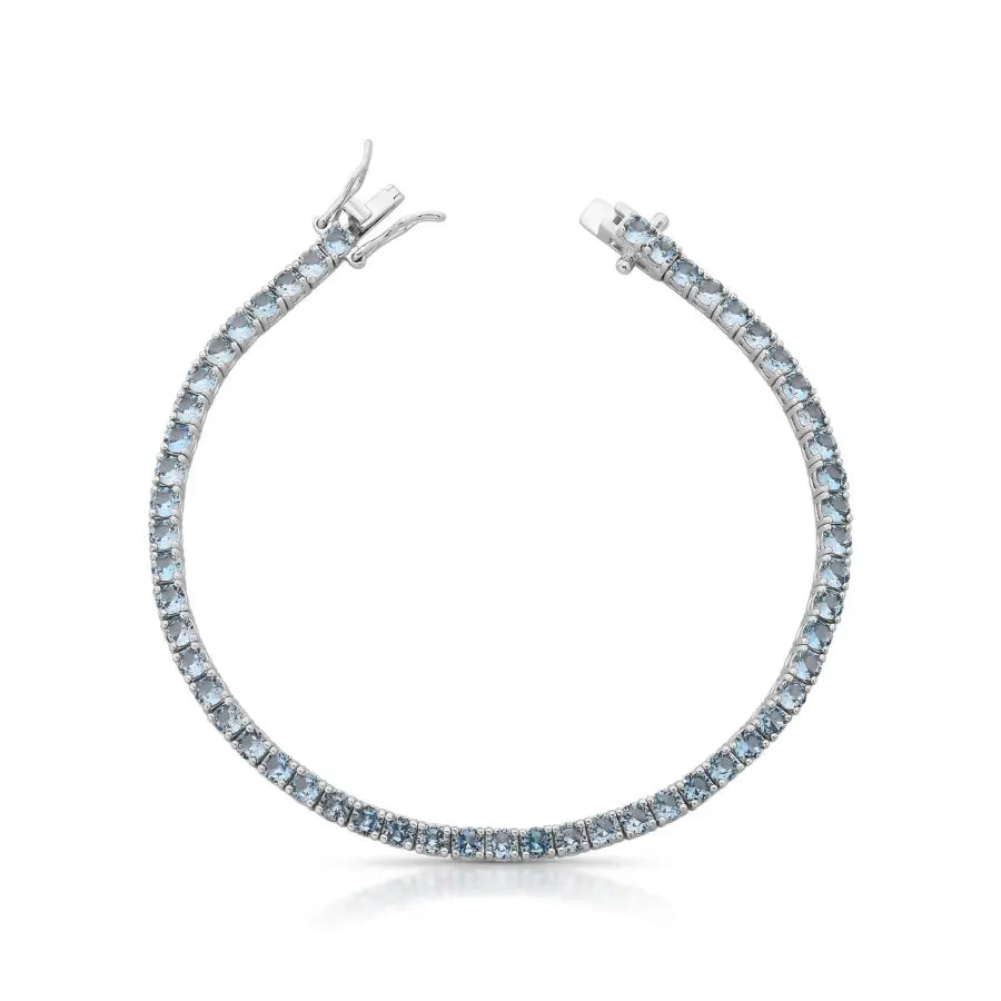 Pulseira Riviera Hallu Bloom com Zircônias 5A  e Banho de Ródio