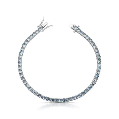 Pulseira Riviera Hallu Bloom com Zircônias 5A  e Banho de Ródio