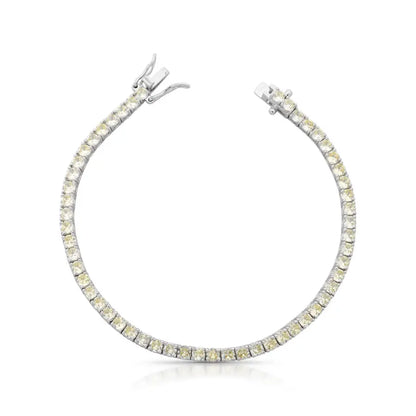 Pulseira Riviera Hallu Bloom com Zircônias 5A  e Banho de Ródio