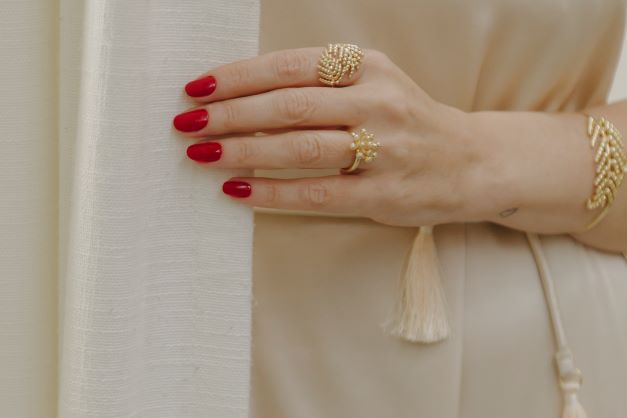 Anel XAX Esferas em Ouro Vermeil 18K