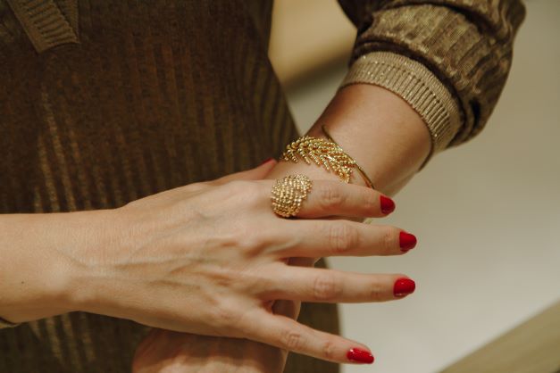 Bracelete XAX  Esferas em Ouro Vermeil 18K