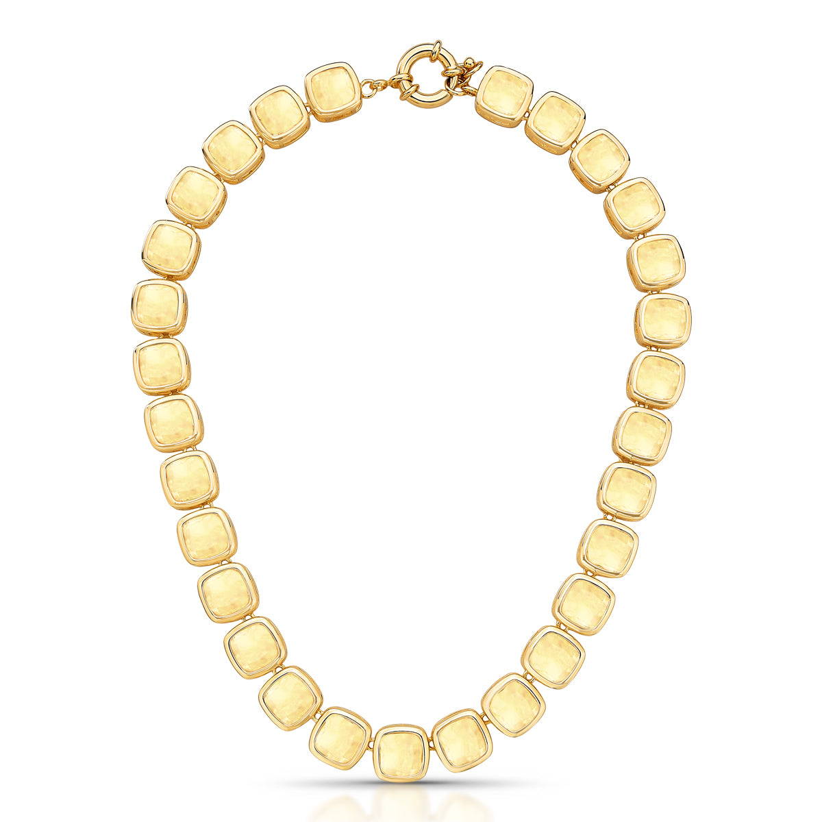 Colar Hallu Allure  Rutilo | Banho de Ouro 18k e cristais