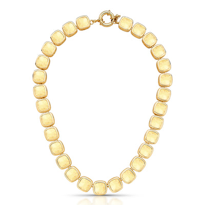 Colar Hallu Allure  Rutilo | Banho de Ouro 18k e cristais
