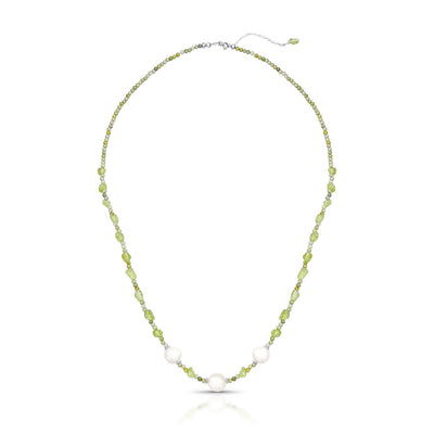 Colar Hallu Summer | Cristais, Pérolas e Prata 925 com Banho de Ródio