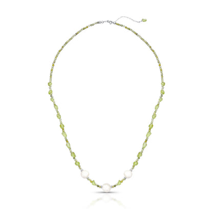 Colar Hallu Summer | Cristais, Pérolas e Prata 925 com Banho de Ródio
