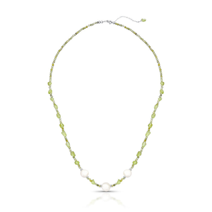 Colar Hallu Summer | Cristais, Pérolas e Prata 925 com Banho de Ródio
