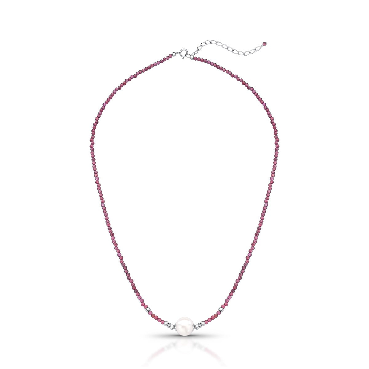 Colar Hallu Summer | Cristais, Pérolas e Prata 925 com Banho de Ródio