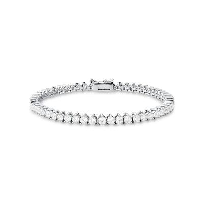 Pulseira Hallu Riviera | Banho de Ródio e Cristais