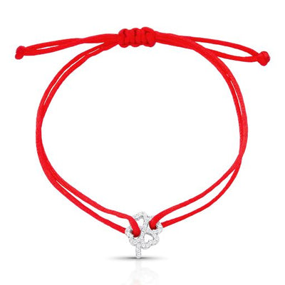 Pulseira Hallu Trevo | Prata com Ródio e Zircônias